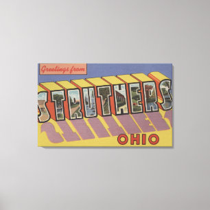 Struthers Ohio - stora brevplatser Canvastryck