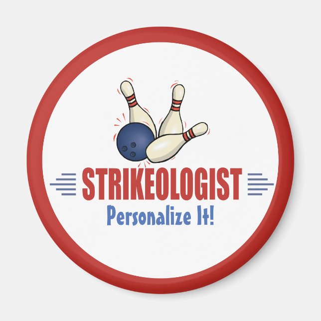 Strutolog Bowlers Stift Magnet (Framsidan)