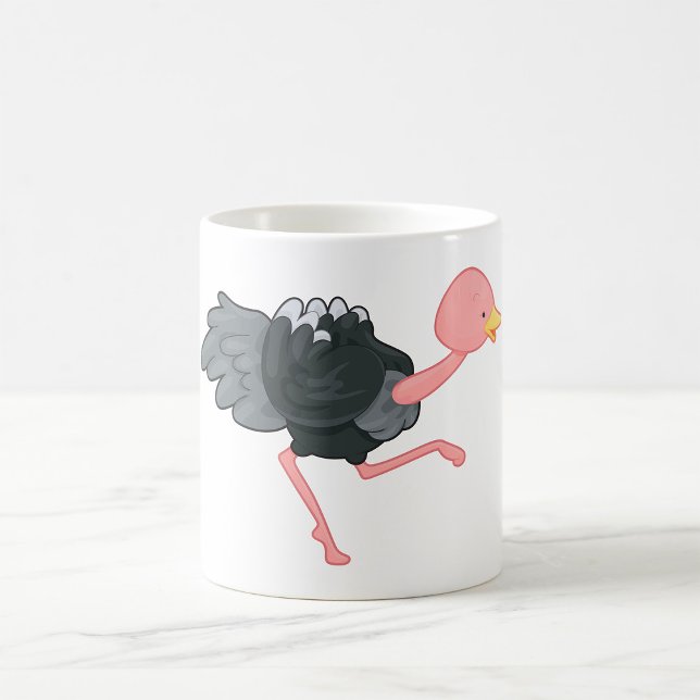 Strutsande struts kaffemugg (Skapare uppladdad)