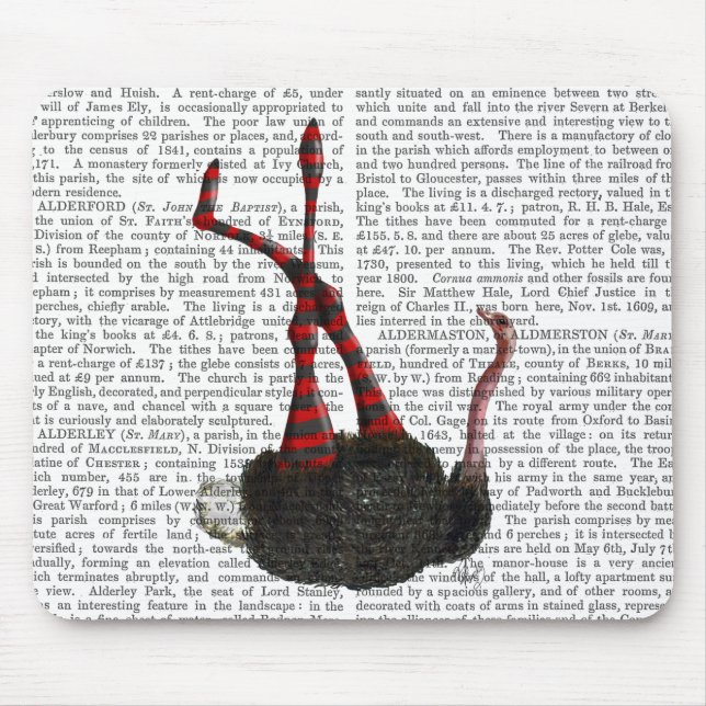 Strutsar med stripe musmatta (Framsidan)