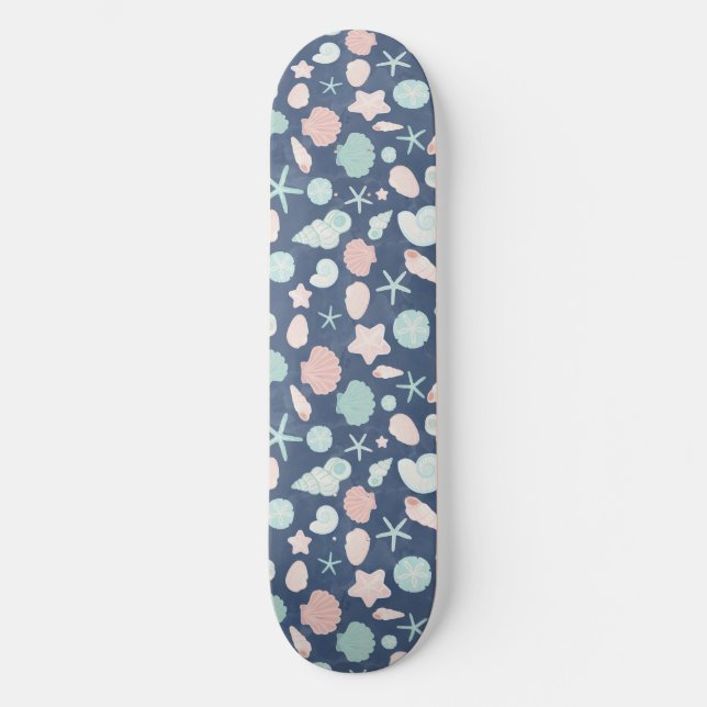 strutsar mönster mini skateboard bräda 18,5 cm (Framsida)