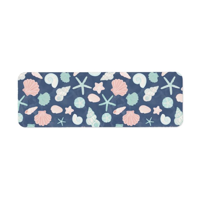 strutsar mönster returadress etikett (Framsidan)