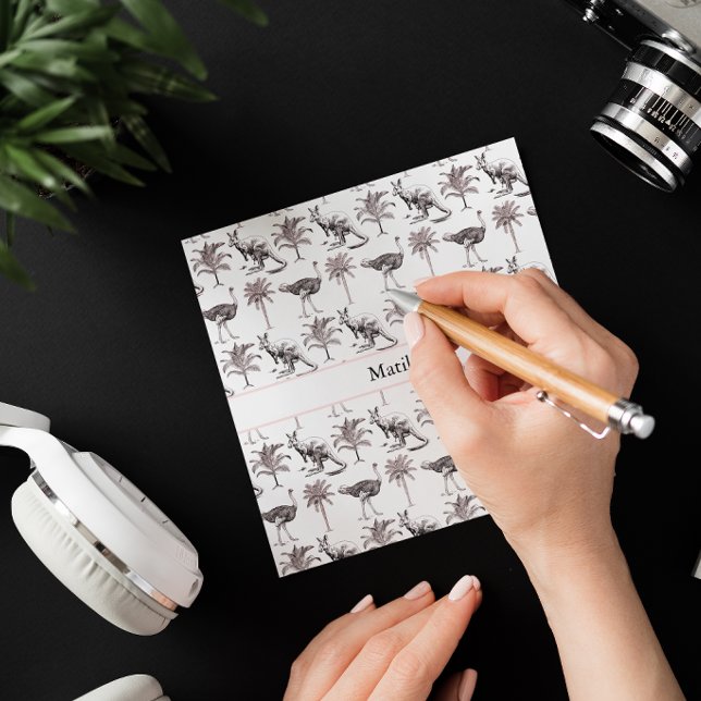 Strutsar och kängurkor, anpassade inbjudningar (Skapare uppladdad)