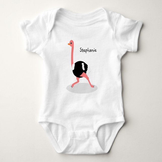 Strutsdesign Personlig T Shirt (Framsida)