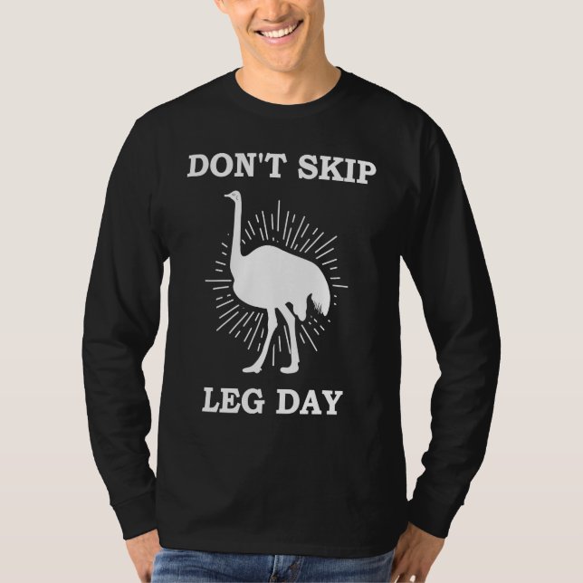strutsfågel strutsfåglar fågel Afrika afrikansk st T Shirt (Framsida)