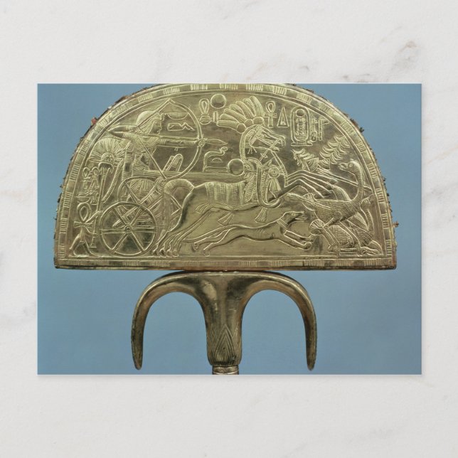 Strutsfåglar fläkt från Grav Vykort (Framsida)