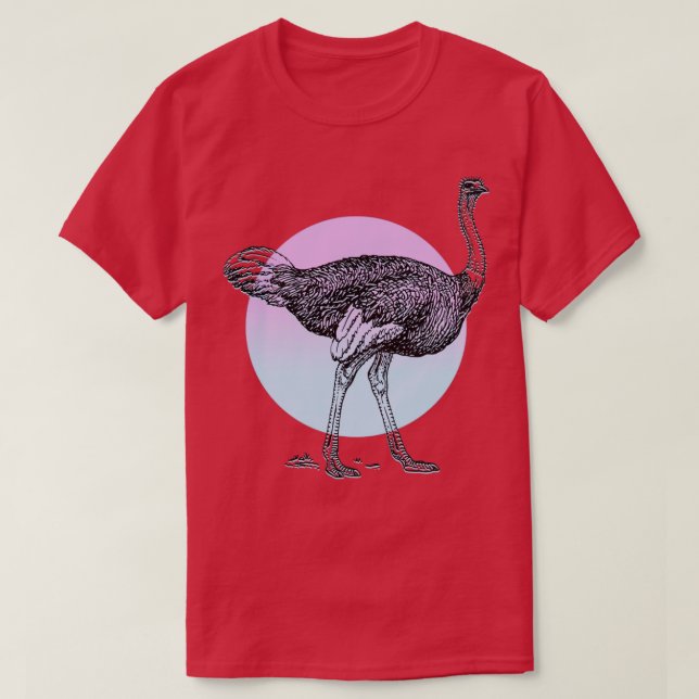 Strutsfåglar T Shirt (Design framsida)