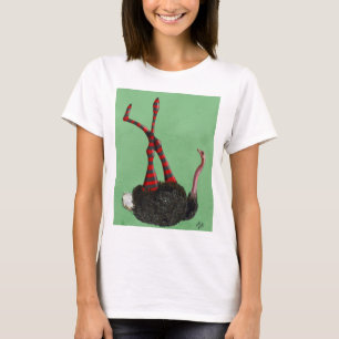 Strutsstrimmade baljväxter tee shirt