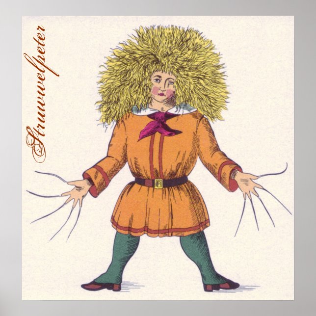 Struwwelpeter ~ Heinrich Hoffmann Poster (Framsidan)
