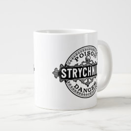Strychniska Vintagen Stil Poison Label Jumbo Mugg