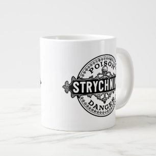 Strychniska Vintagen Stil Poison Label Jumbo Mugg