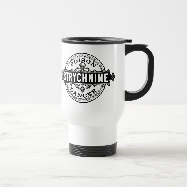 Strychniska Vintagen Stil Poison Label Resemugg (Höger)
