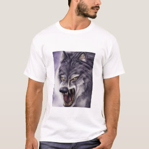 Stryk Argens Varg med Fangs, Attack Mode-grafik T Shirt