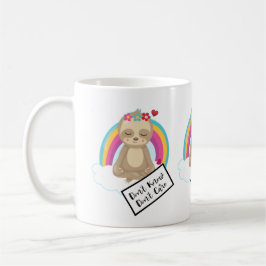 Stryk det inte - Cute Meditating Sloth Kaffemugg