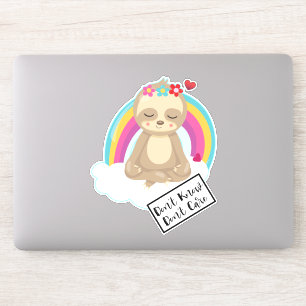 Stryk det inte - Cute Meditating Sloth Klistermärken