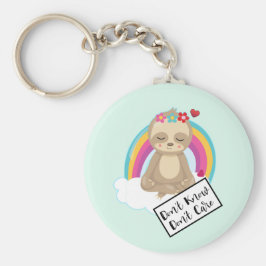 Stryk det inte - Cute Meditating Sloth Nyckelring