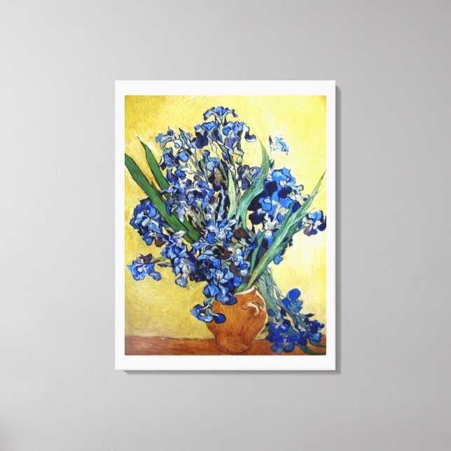 Stryk i Gultens bakgrund. Vincent van Gogh Canvastryck (Framsida)