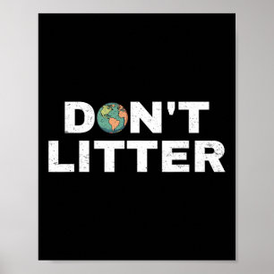 Stryk inte den skrävande Jorden Day Environmenta Poster
