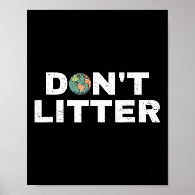 Stryk inte den skrävande Jorden Day Environmenta Poster (Framsidan)