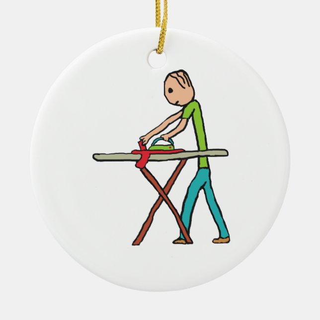 Stryka Julgransprydnad Keramik (Framsidan)