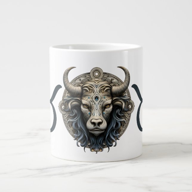 Stryka Taurus-symbolteckning Jumbo Mugg (Framsidan)