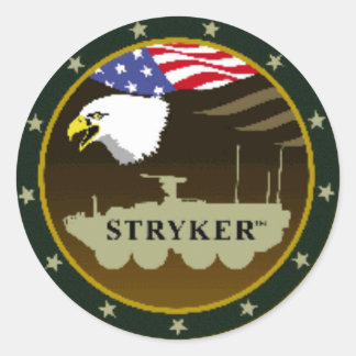 stryker_logotyp runt klistermärke