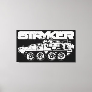 Stryker slogg in kanfas canvastryck