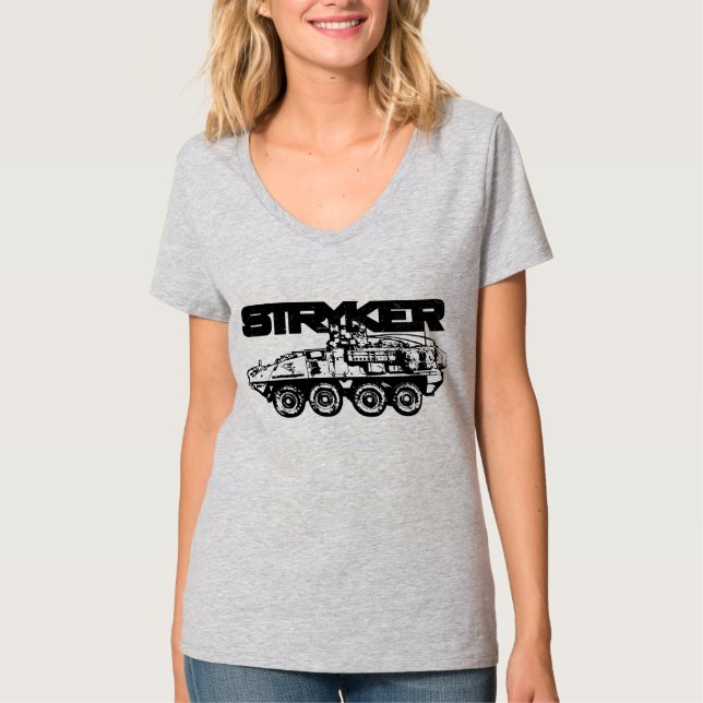 Stryker Women's Hanes Nano V-Nacke T-Shirt (Framsida)