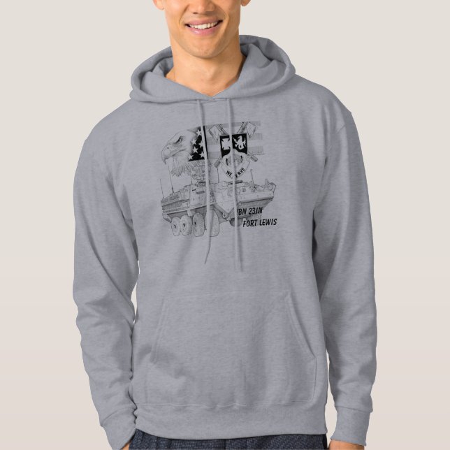 StrykerPenInk_smaller01_00 Fort Lewis, 2BN 23In Hoodie (Framsida)