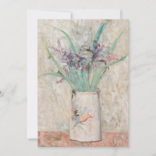Strykning i en vit blomma Vas Tadeusz Makowski