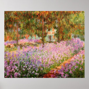 Strykning i Garden by Monet Poster