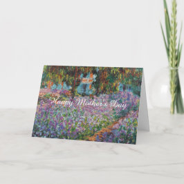 Strykning i Monets Garden Fine Art Mors dag Kort