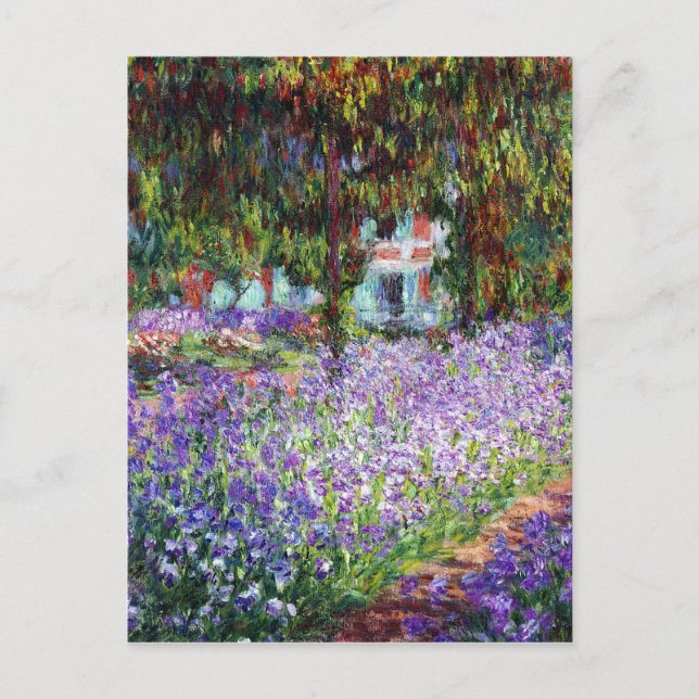 Strykning i Monets trädgård Vykort (Framsida)