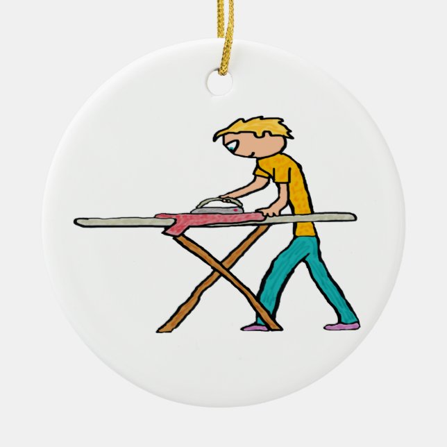 Strykning Julgransprydnad Keramik (Framsidan)