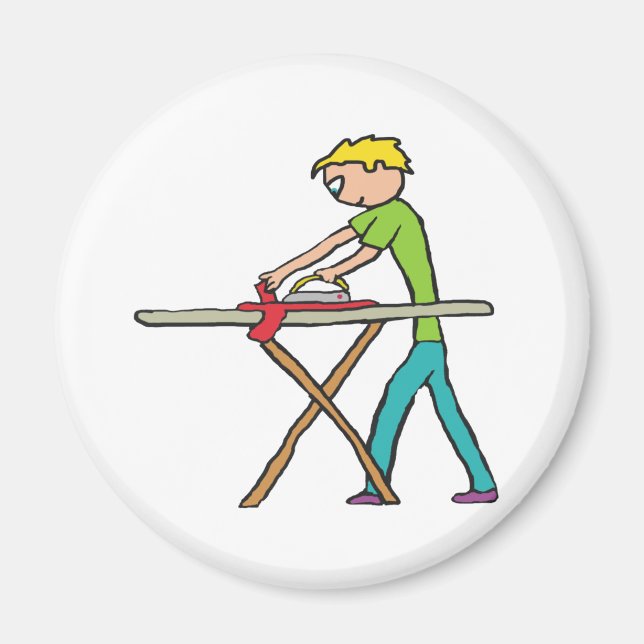 Strykning Tvätt Magnet (Framsidan)