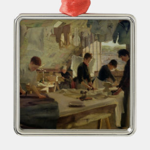Strykningseminarium i Trouville, 1888 Julgransprydnad Metall