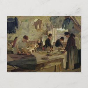 Strykverkstad i Trouville, 1888 Vykort
