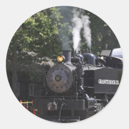 Strymotor Tåg-stickers Runt Klistermärke