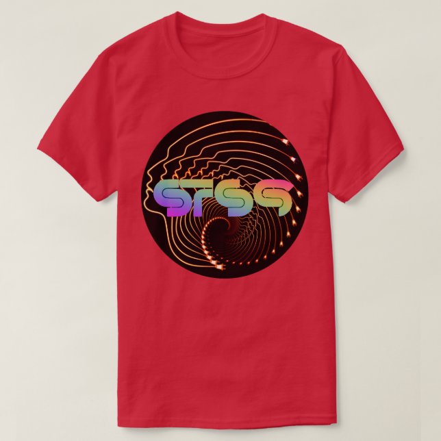 STS9 Psychedelic Ansikte Swirl T Shirt (Design framsida)