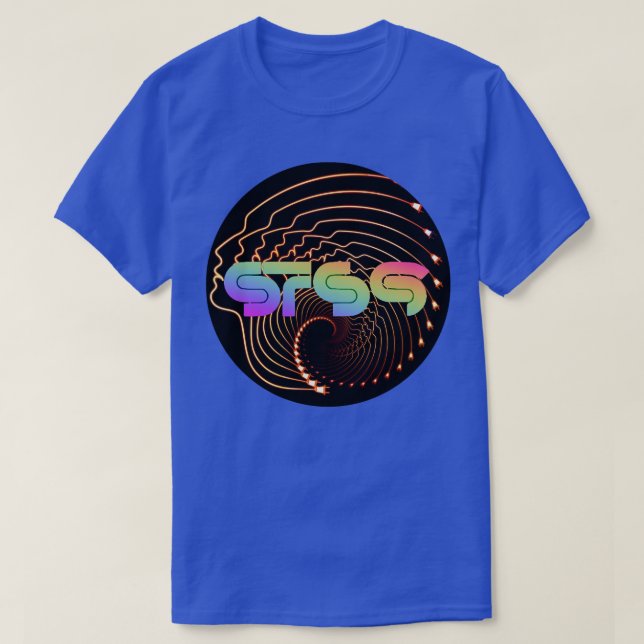 STS9 Psychedelic Ansikte Swirl T Shirt (Design framsida)