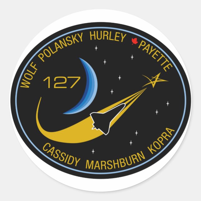 STS-127 RUNT KLISTERMÄRKE (Framsida)