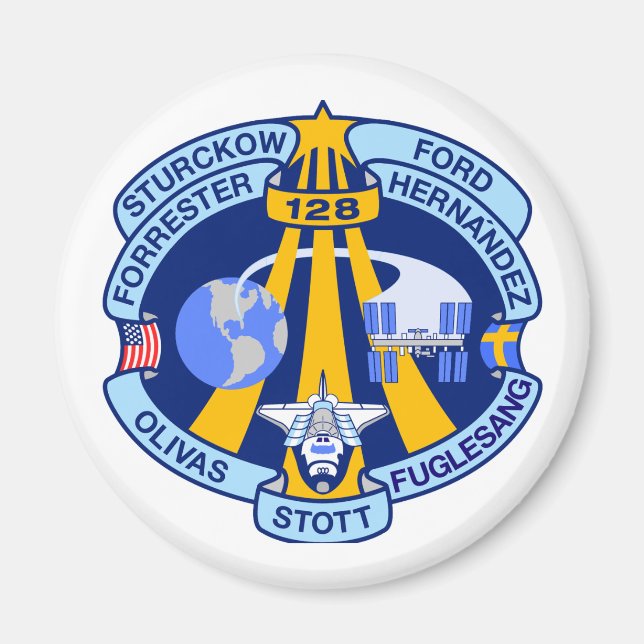 STS-128 Uppdrag korrigering Magnet (Framsidan)