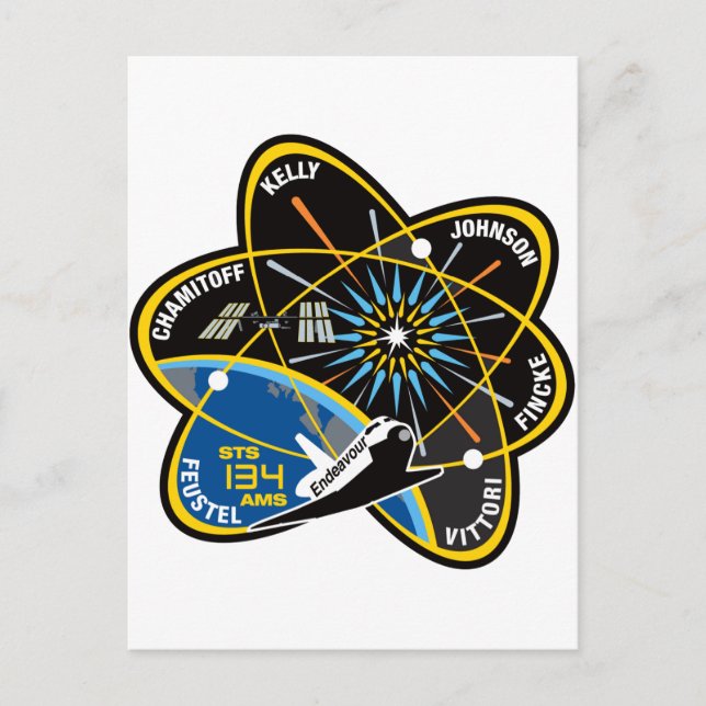 STS 134 Endeavor Vykort (Framsida)