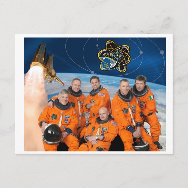 STS-134_Officiell_Crew_Photo Vykort (Framsida)