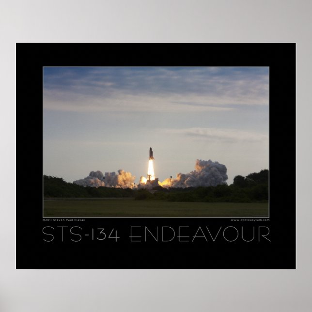 STS-134 Space Shuttle Endeavor Poster (Framsidan)