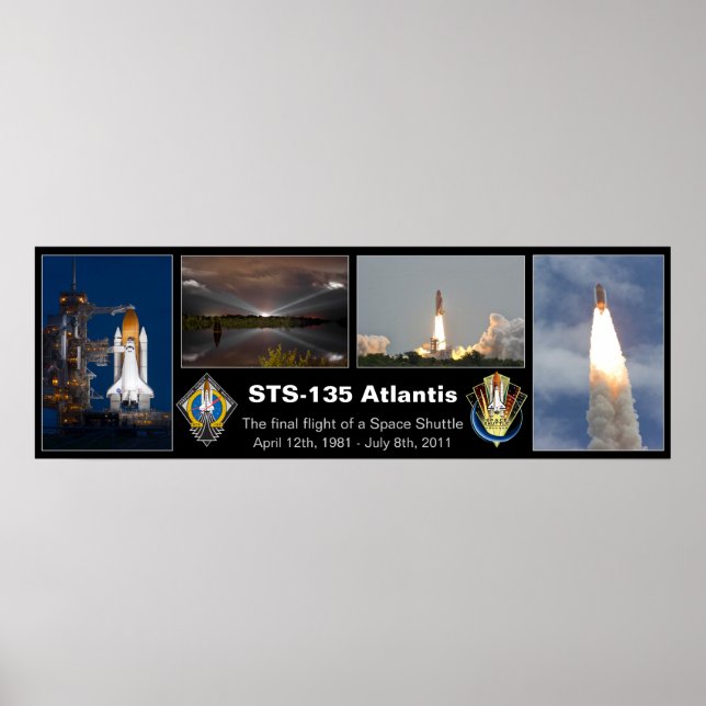 STS-135 Slutlig Poster av Atlantis (Framsidan)