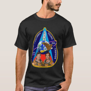 STS-1 40 ÅRSDAGENS KOMMEMORATIVA PATCH T SHIRT