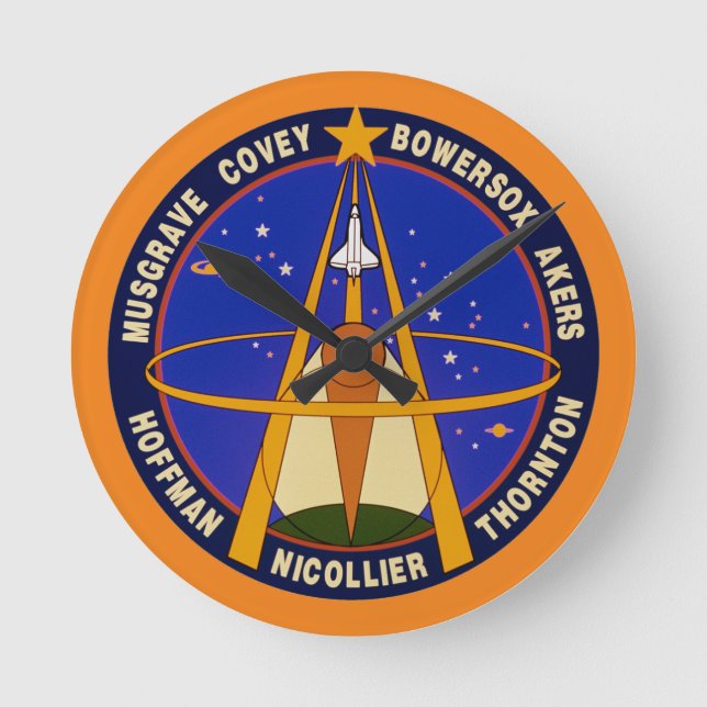 STS-61-Uppdrag korrigering Rund Klocka (Framsida)