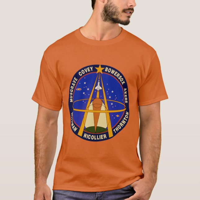 STS-61-Uppdrag korrigering T Shirt (Framsida)