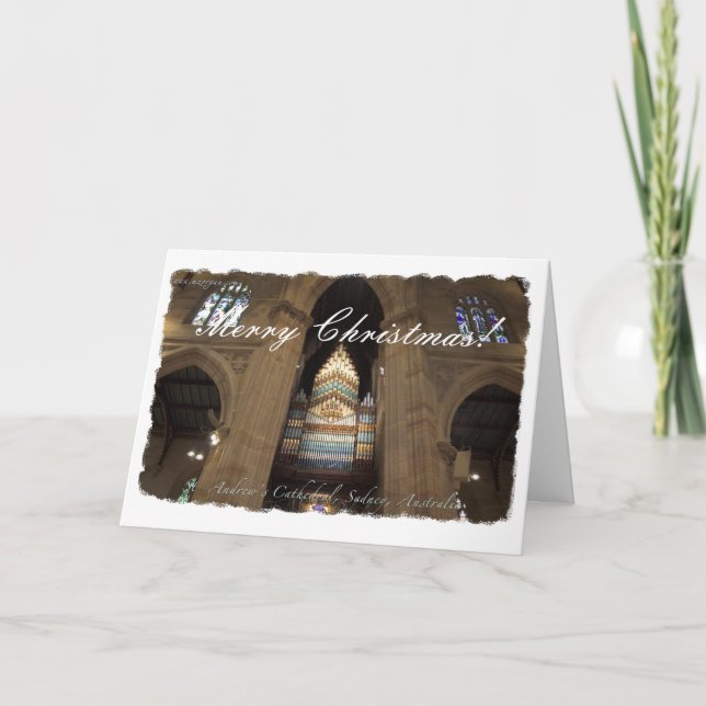 Sts Andrew domkyrka Sydney Helgkort (Framsida)